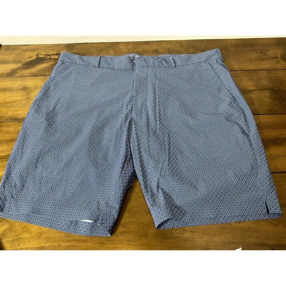 POLO RALPH LAUREN GOLF HYBRID SHORT 9" LINER BLUE AOP SIZE 40